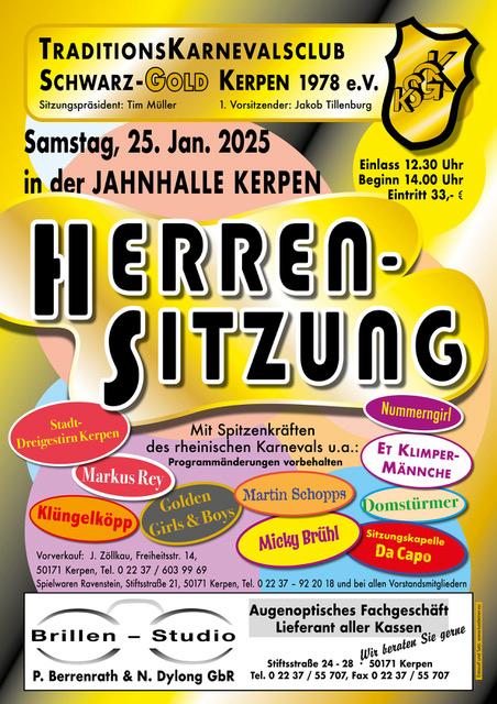 schwarz gold herrensitzung