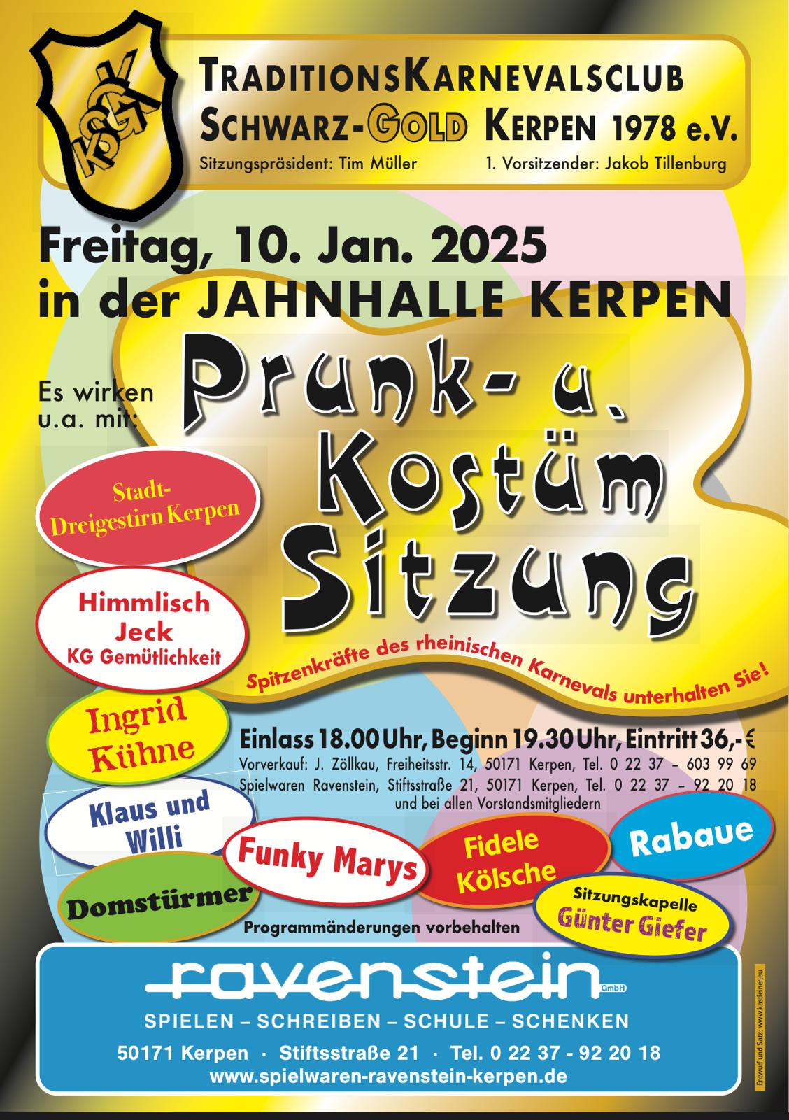 schwarz gold prunksitzung